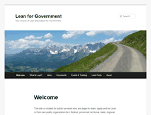 Tablet Screenshot of leanforgovernment.com